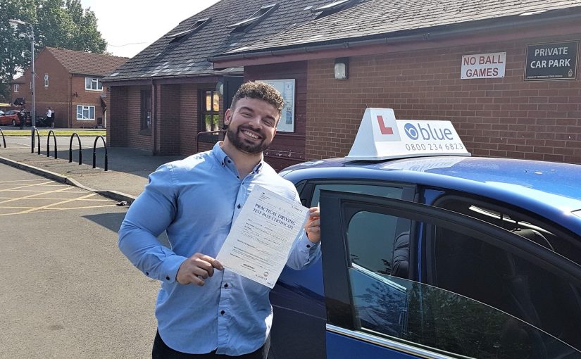 Luke Goerge from Trowbridge, Wiltshire passed his driving test