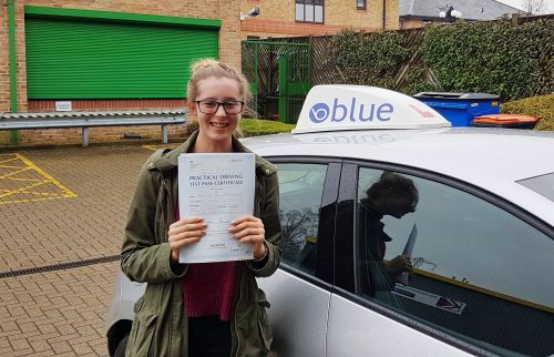 Windlesham Driving test pass for Cara Maguiness