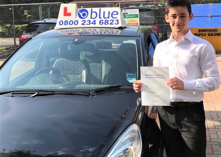 Dani from Windsor passed his driving test this morning in Slough