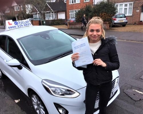 Driving Test Pass for Ellie Doree of Windsor Berkshire