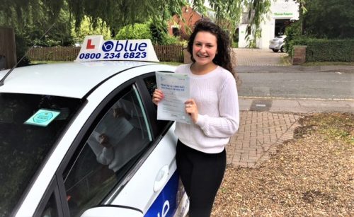 Congratulations to Imani Khesous of Windsor who passed her driving test in Slough, Berkshire