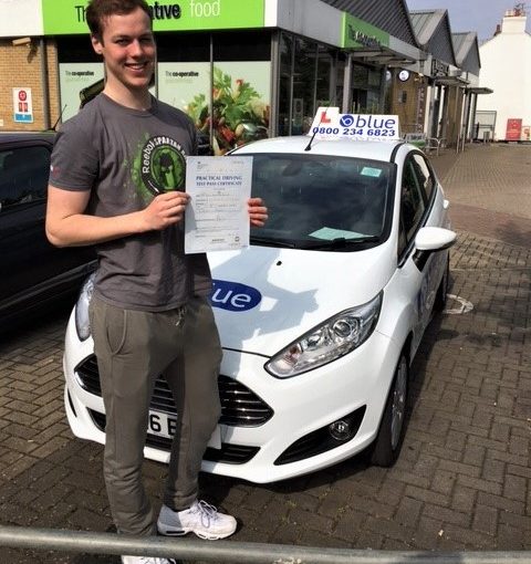 First Time pass for Toby Baxter of Windsor passed his driving test in Slough