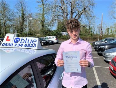 Windsor Driving Test Pass for Finn Cox