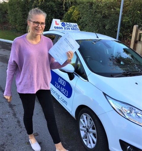 Driving test in Slough Berkshire pass for Florence Livingstone of Windsor