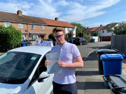 Windsor Driving Test Pas for Harry Ridley