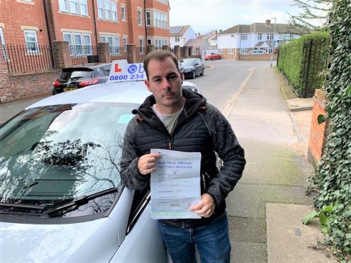 Windsor Driving Test pass for Mark Taylor