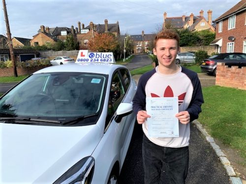 Windsor Berkshire Driving Test Pass for Sam Brudney