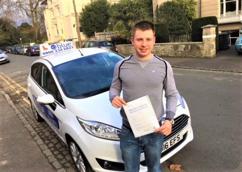Dan Spiteri of Windsor, Berkshire passed his driving test in Slough