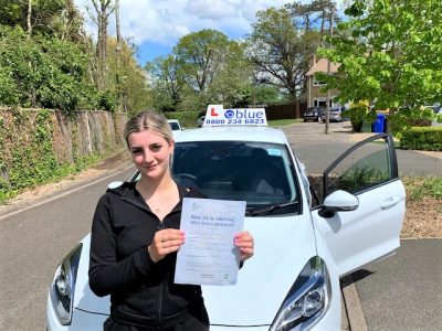 Windsor Driving Test pass for Gemma Nadin
