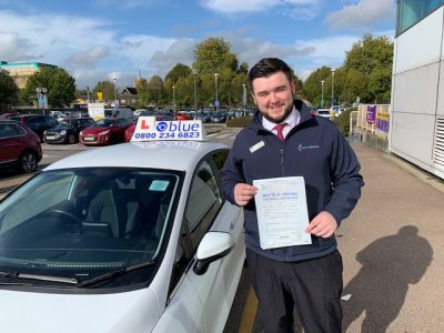 Windsor Driving test pass for Jamie Hayes-Brown