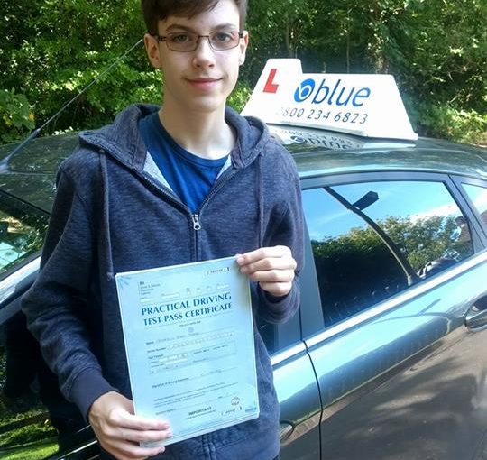 Congratulations to Andrew Tabb of Wokingham who passed his test at Reading