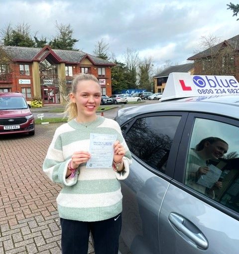 Wren Bailey Passed Driving Test FIRST TIME ZERO faults in Slough
