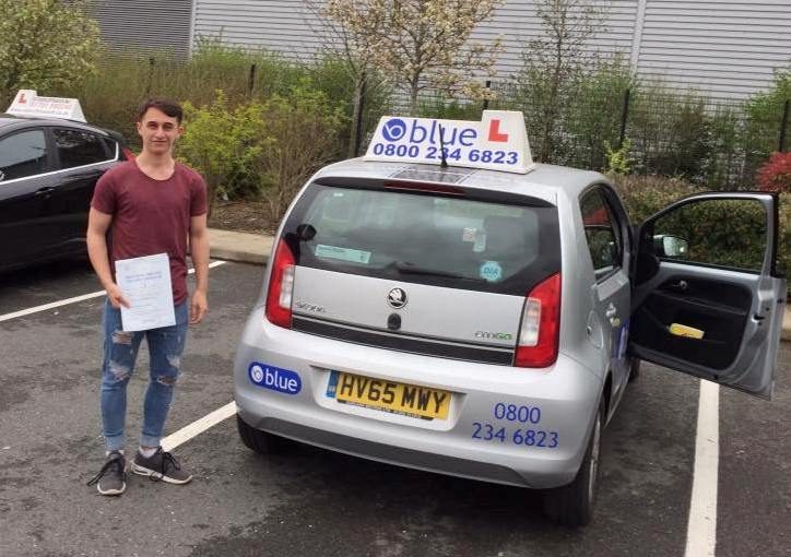 Marcus Gibbs from Yateley on passing his driving test first time