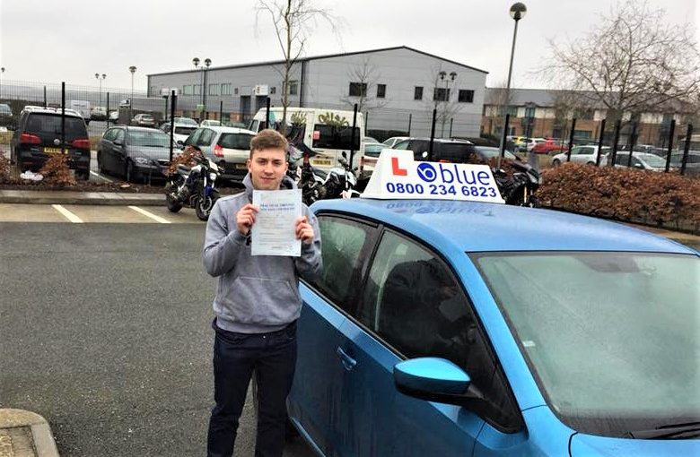 First time Driving Test pass for Tom Kneller from Yateley Hampshire