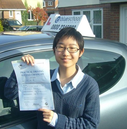 Yuan-Pan-passed-my-driving-test-in-reading