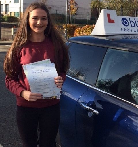 driving test pass for Zoe Fisher