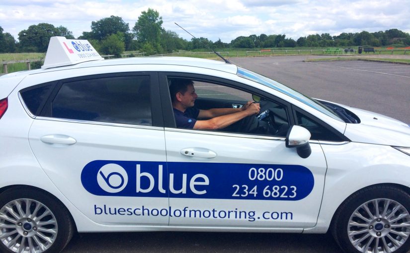 blue training car