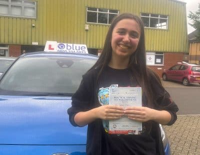Cerys from Calne Passed Driving Test in Chippenham only one fault