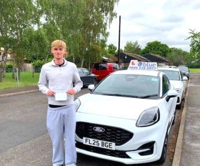Charlie R from Windsor Passes Practical Driving Test in Chertsey with Blue Driving School