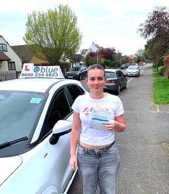 Chloe from Windsor Berkshire Passed Practical Driving Test in Chertsey