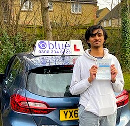 Congratulations Utkarsh Passing his driving test in Yeovil