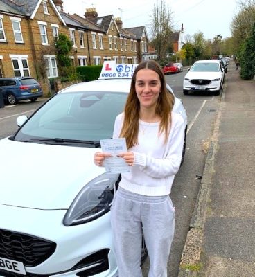 Daisy from Windsor Berkshire Passed Practical Driving Test in Chertsey