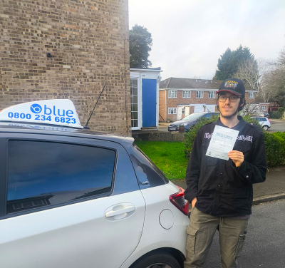 Dylan P from Wokingham Passed Driving Test in Farnborough FIRST TIME