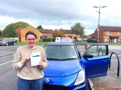 Congratulations Ellie D – Passed Her Driving Test in Trowbridge First Time