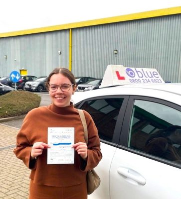 Josie J from Ascot Passed Driving Test in Chertsey