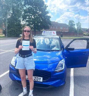 Brilliant Drive! Lizzie W Passes Her Driving Test in Trowbridge on a Gloriously Challenging Day