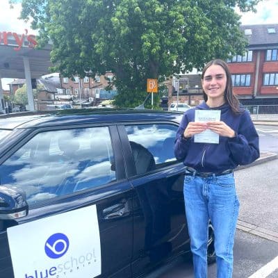 Lucienne Passes Driving Test in Chertsey with Just One Minor Fault — Blue Driving School