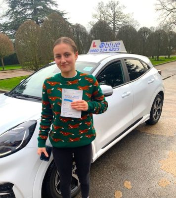 Mary T of Windsor Passed her Driving Test in Chertsey