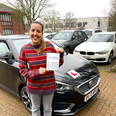 Sofia from Windsor Passed Driving Test in Slough Berkshire